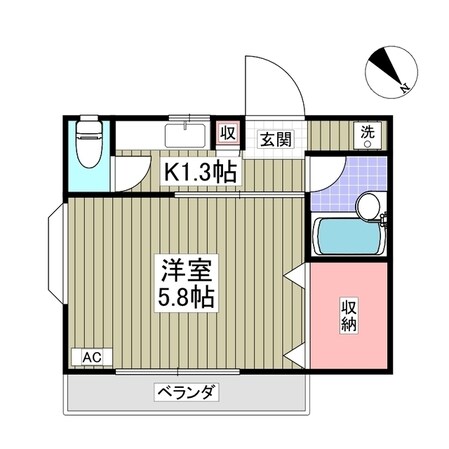 ハピネス高田の物件間取画像